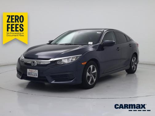 Blue 2017 Honda Civic LX