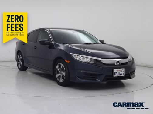 Blue 2017 Honda Civic LX