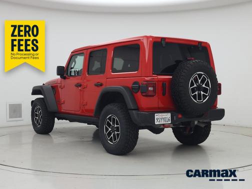 Red 2025 Jeep Wrangler Rubicon