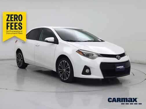 White 2016 Toyota Corolla S Plus