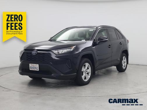Black 2021 Toyota RAV4 Hybrid LE