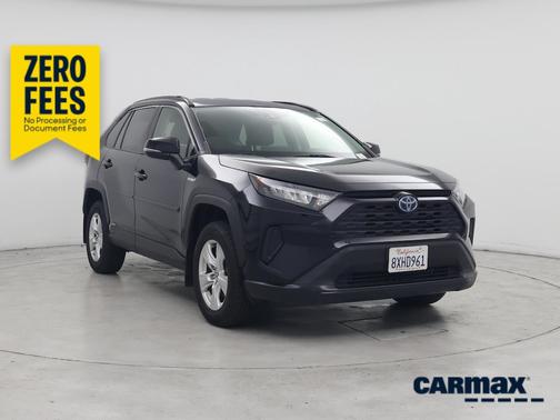 Black 2021 Toyota RAV4 Hybrid LE