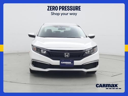 White 2020 Honda Civic LX