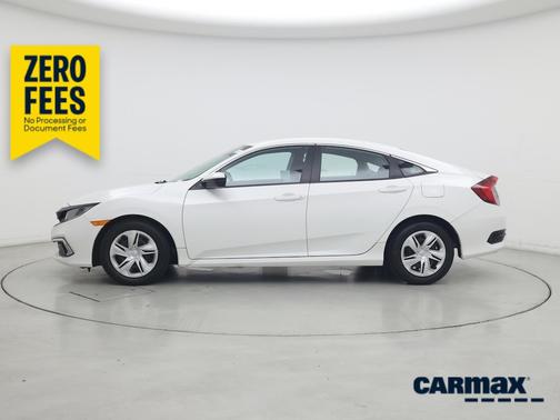 White 2020 Honda Civic LX