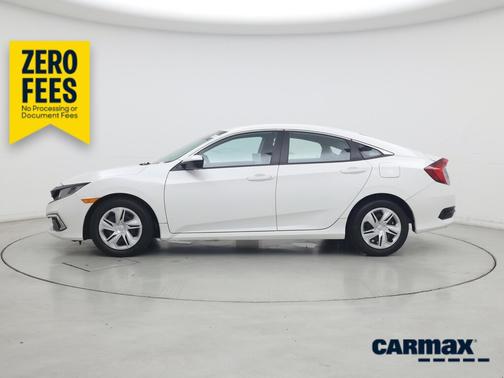White 2020 Honda Civic LX