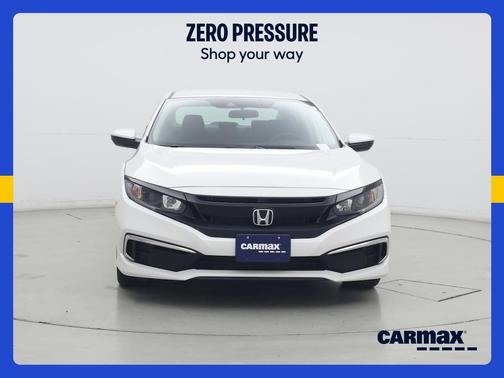 White 2020 Honda Civic LX