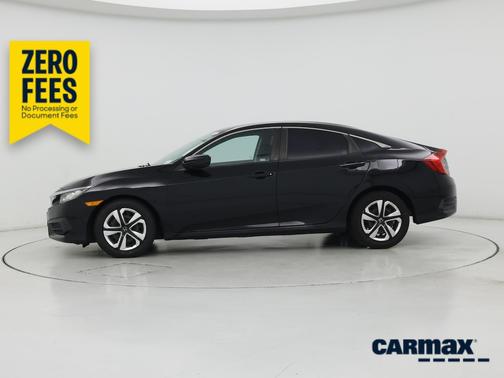 Black 2017 Honda Civic LX