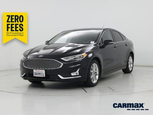 Black 2020 Ford Fusion Energi Titanium