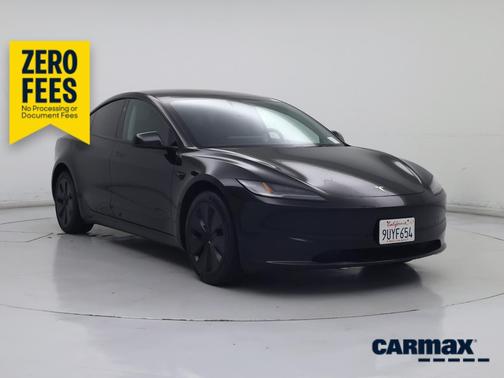 Black 2025 Tesla Model 3 Long Range