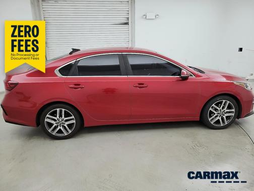 Red 2019 Kia Forte EX