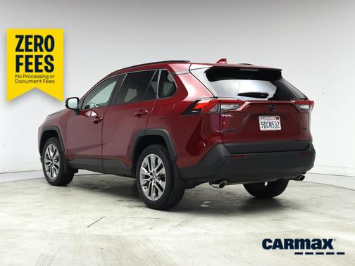 Red 2022 Toyota RAV4 XLE Premium