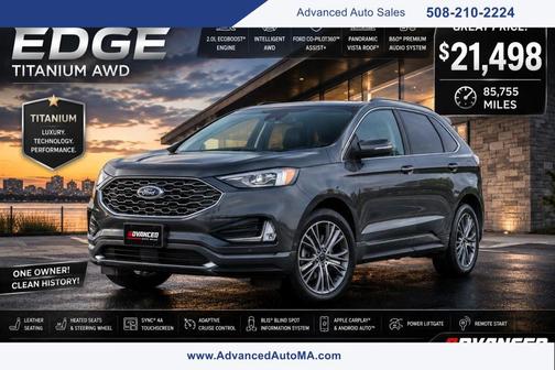 Carbonized Gray Metallic 2022 Ford Edge Titanium