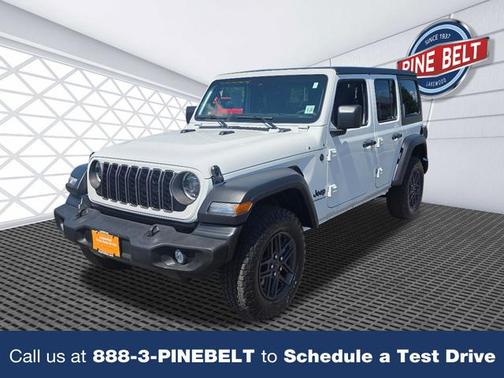 Bright White Clearcoat 2024 Jeep Wrangler Sport S