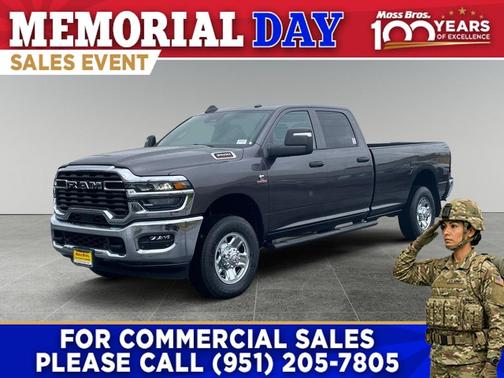 Granite Crystal Metallic Clearcoat 2026 RAM 3500 Tradesman Crew Cab 4x4 8' Box