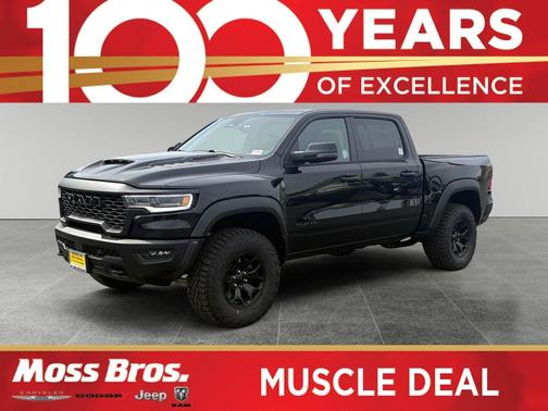 Diamond Black Crystal Pearlcoat 2026 RAM 1500 RHO Crew Cab 4x4 5'7' Box