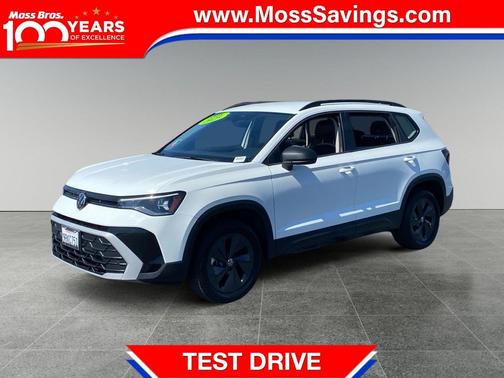 Pure White 2025 Volkswagen Taos 1.5T S
