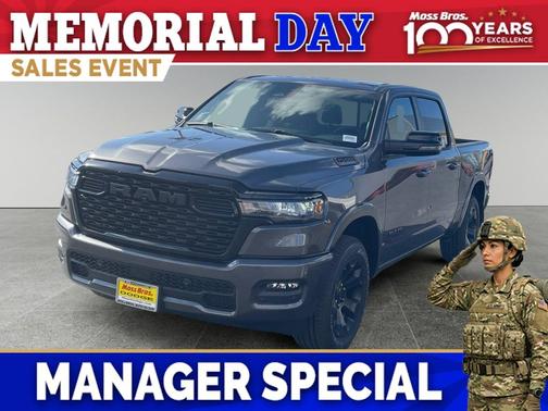 Granite Crystal Metallic Clearcoat 2026 RAM 1500 Big Horn/Lone Star