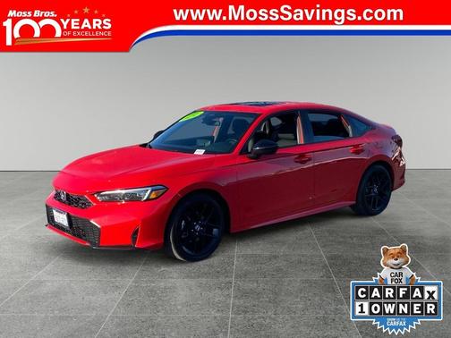 Rallye Red 2025 Honda Civic Hybrid Sport