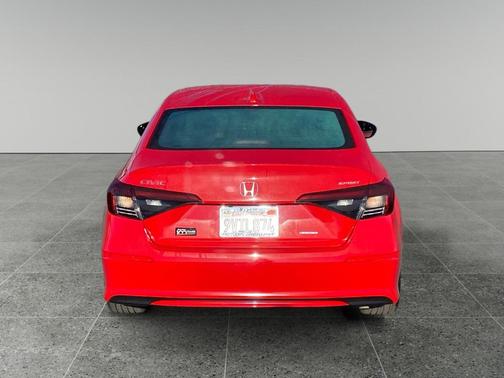 Rallye Red 2025 Honda Civic Hybrid Sport