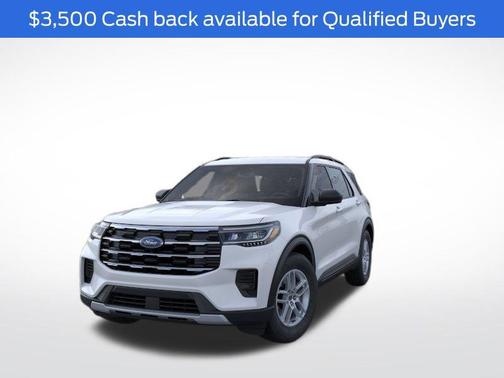 Space White Metallic 2026 Ford Explorer Active