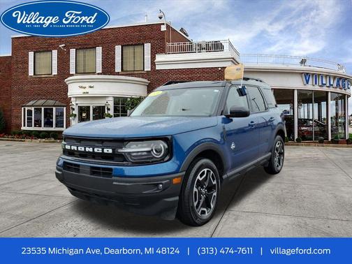 Atlas Blue Metallic 2024 Ford Bronco Sport Outer Banks