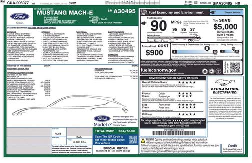 Shadow Black 2025 Ford Mustang Mach-E GT