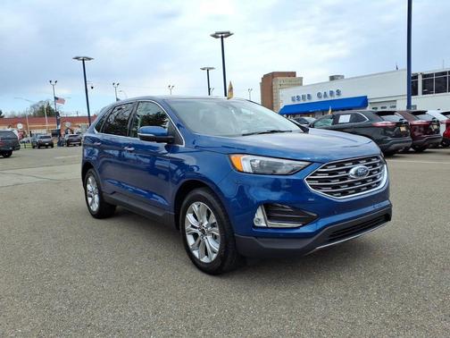 Atlas Blue Metallic 2024 Ford Edge Titanium