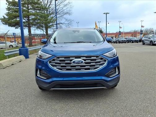 Atlas Blue Metallic 2024 Ford Edge Titanium