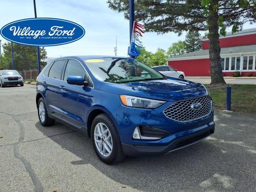 Atlas Blue Metallic 2023 Ford Edge SEL