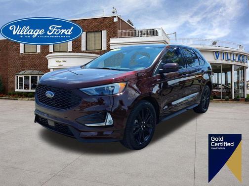 Burgundy Velvet Metallic Tinted Clearcoat 2023 Ford Edge ST Line