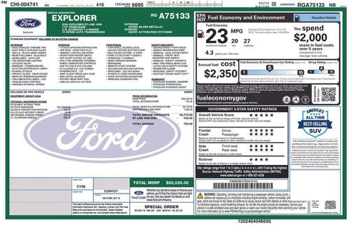 Iconic Silver Metallic 2024 Ford Explorer ST-Line