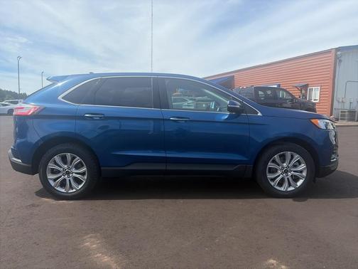 Atlas Blue Metallic 2023 Ford Edge Titanium