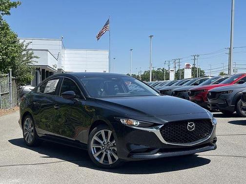 Jet Black Mica 2026 Mazda Mazda3 FWD w/Preferred Package