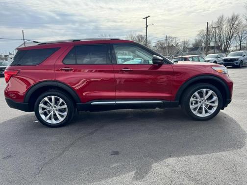 Red Metallic 2023 Ford Explorer Platinum