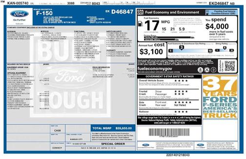 Oxford White 2014 Ford F-150 XL
