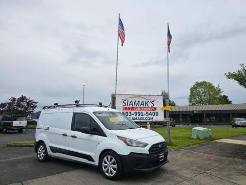 Frozen White 2020 Ford Transit Connect XL Cargo Van