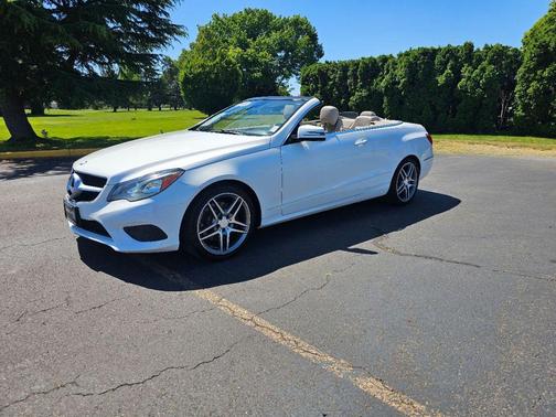 Polar White 2015 Mercedes-Benz E-Class Cabriolet BLACK TOP