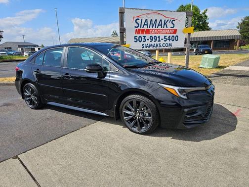 Midnight Black Metallic 2024 Toyota Corolla XSE