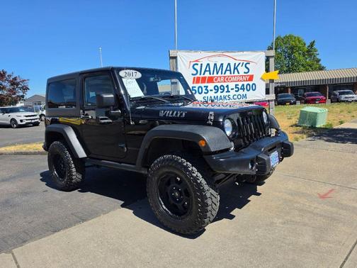 Black Clearcoat 2017 Jeep Wrangler Willys Wheeler