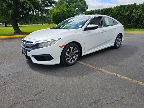 White Orchid Pearl 2017 Honda Civic EX