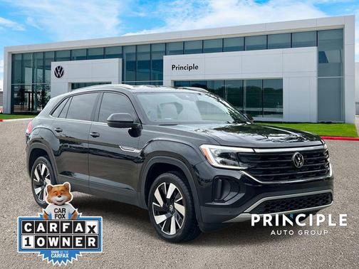 Black 2024 Volkswagen Atlas Cross Sport 2.0T SE w/Technology