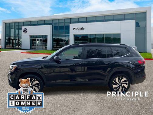 Deep Black Pearl 2026 Volkswagen Atlas 2.0T SE w/Technology