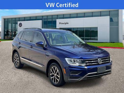 Atlantic Blue Metallic 2021 Volkswagen Tiguan 2.0T SE