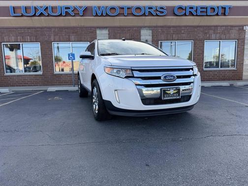 White Platinum Metallic Tri-Coat 2014 Ford Edge Limited