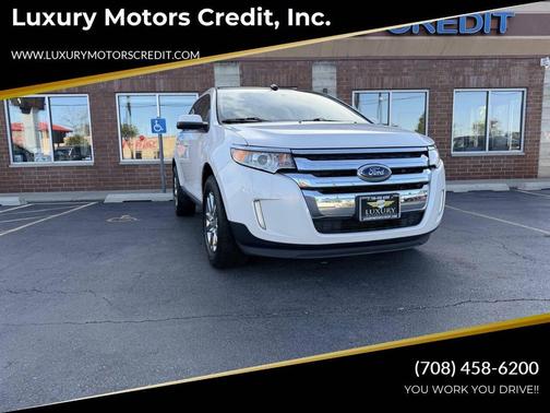 White Platinum Metallic Tri-Coat 2014 Ford Edge Limited