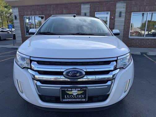 White Platinum Metallic Tri-Coat 2014 Ford Edge Limited