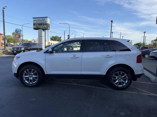 White Platinum Metallic Tri-Coat 2014 Ford Edge Limited