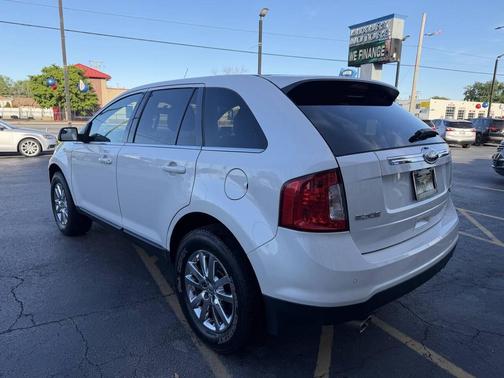 White Platinum Metallic Tri-Coat 2014 Ford Edge Limited