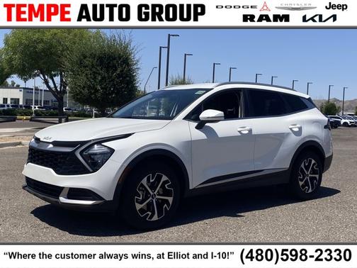 Snow White Pearl 2023 Kia Sportage Hybrid EX