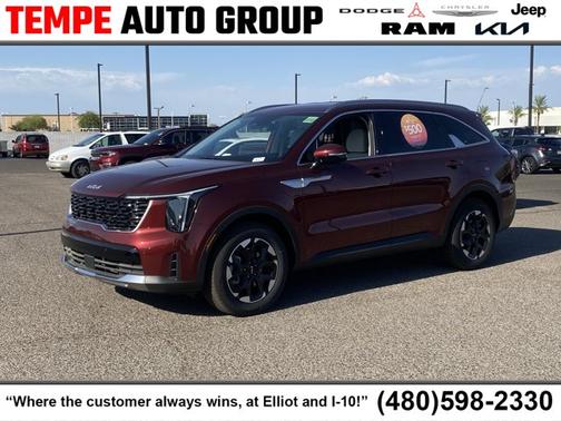Dawning Red 2025 Kia Sorento S